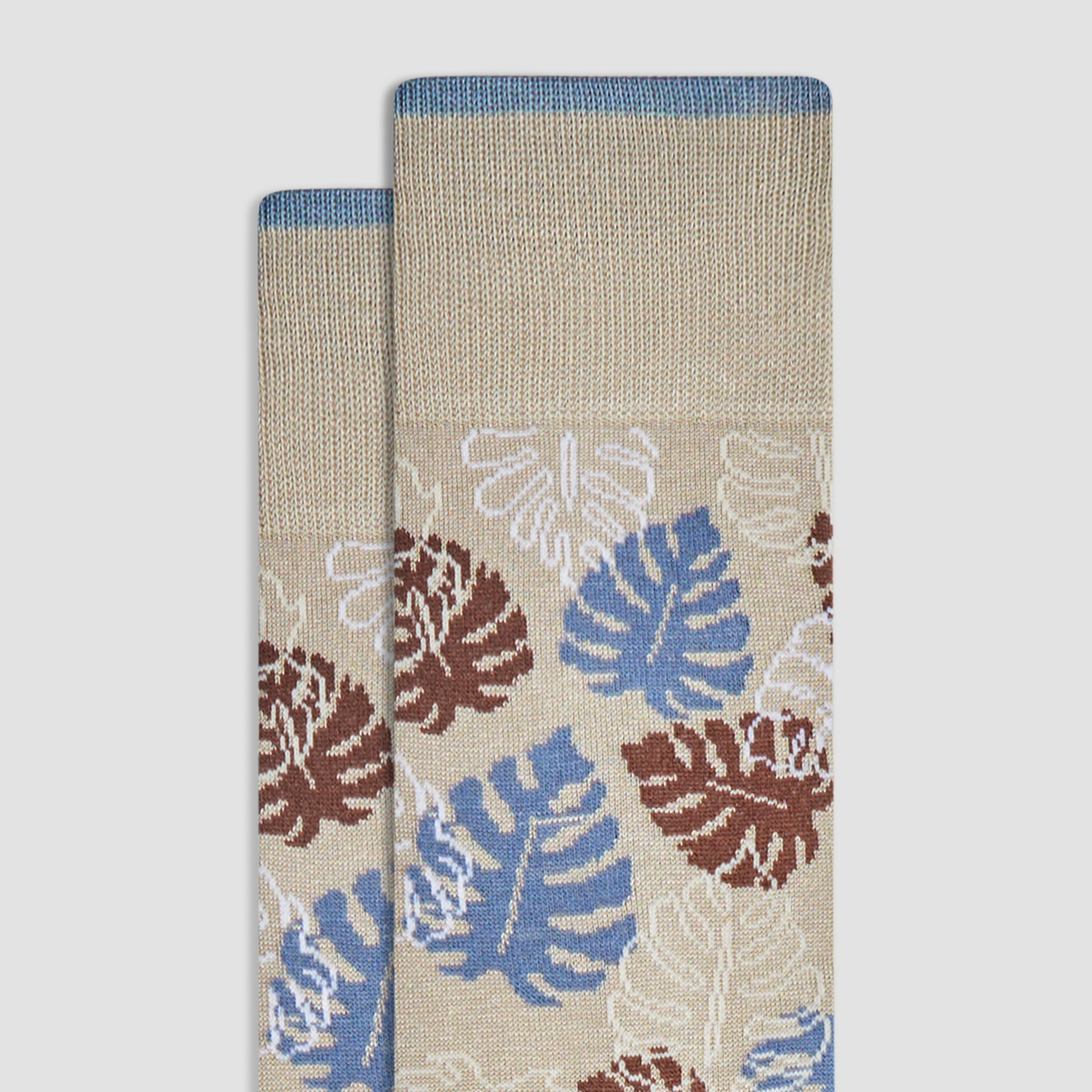 Palm Leaves Mid-Calf Socks