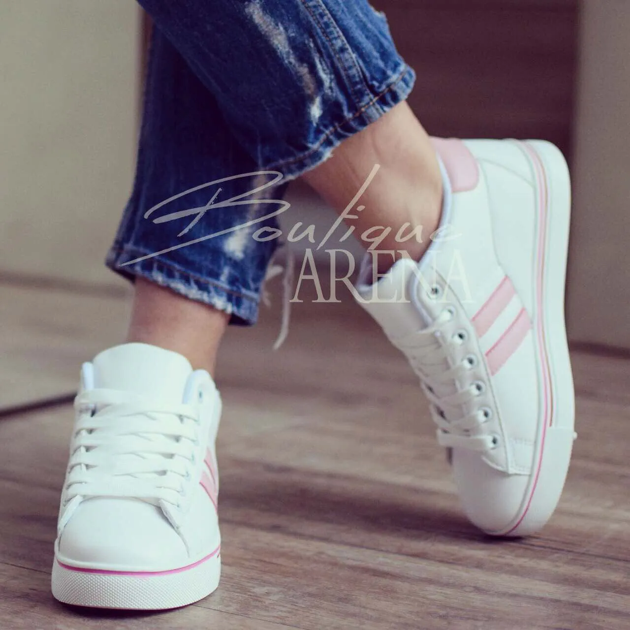 Pantofi sport Aimone albi