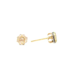 Pointed Halo Stud Earrings