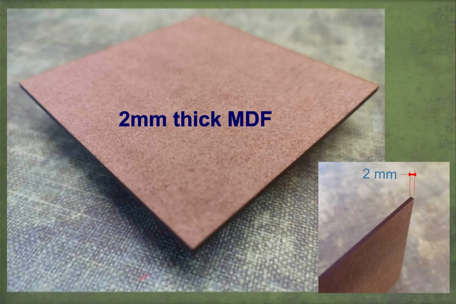 Pointed star - wooden craft cut-out - 2mm MDF
