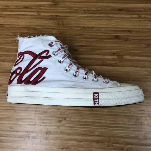 RARE KITH x Coca-Cola Russia Converse Chuck Taylor High Top White Men's 7 / W 9
