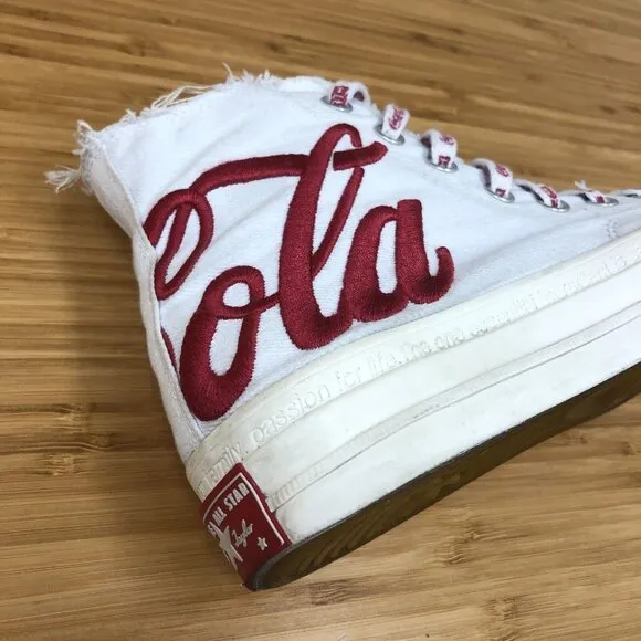 RARE KITH x Coca-Cola Russia Converse Chuck Taylor High Top White Men's 7 / W 9