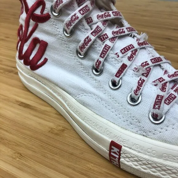 RARE KITH x Coca-Cola Russia Converse Chuck Taylor High Top White Men's 7 / W 9