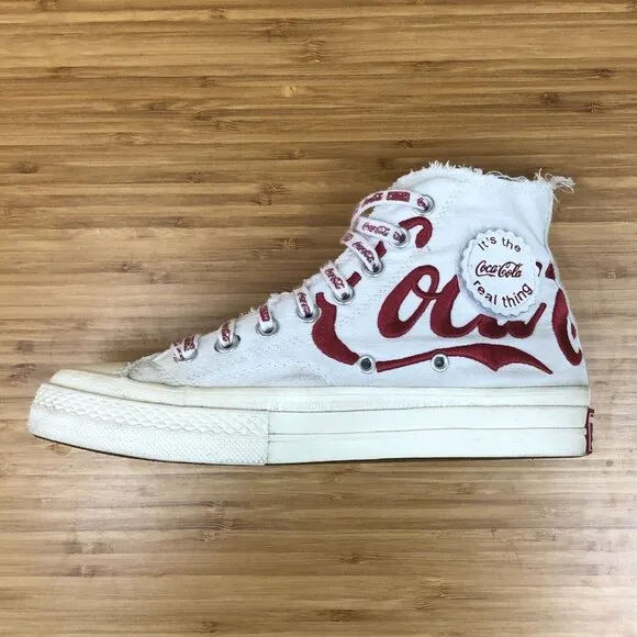 RARE KITH x Coca-Cola Russia Converse Chuck Taylor High Top White Men's 7 / W 9