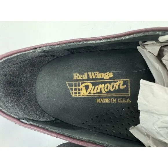 Red Wing‎ Dunoon Men's Sz 7.5 D Wing Tip Burgundy Oxford Brogue Steel Toe VTG