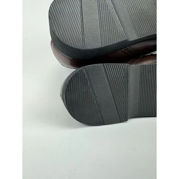 Red Wing‎ Dunoon Men's Sz 7.5 D Wing Tip Burgundy Oxford Brogue Steel Toe VTG