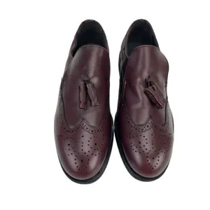 Red Wing‎ Dunoon Men's Sz 7.5 D Wing Tip Burgundy Oxford Brogue Steel Toe VTG