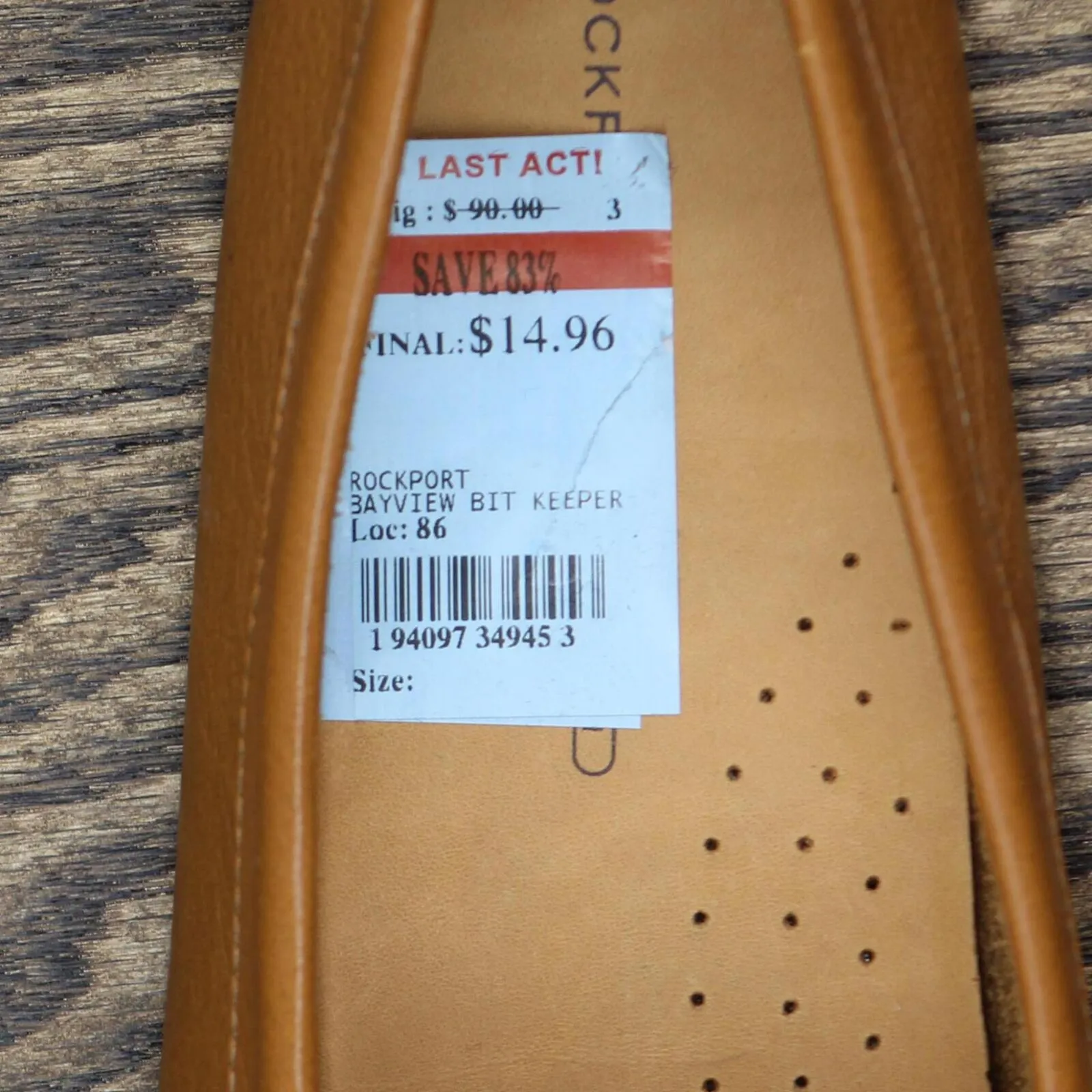 Rockport Womens Walking Driving Style Loafer Tan Brown MISMATCH (9.5M,10M)