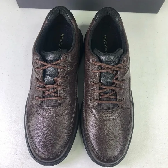 Rockport WT Classic Leather Lace Up Brown Shoes Size 10.5N