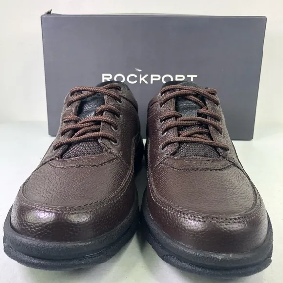 Rockport WT Classic Leather Lace Up Brown Shoes Size 10.5N