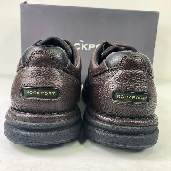 Rockport WT Classic Leather Lace Up Brown Shoes Size 10.5N