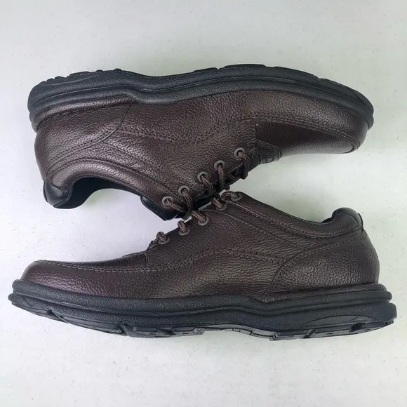 Rockport WT Classic Leather Lace Up Brown Shoes Size 10.5N