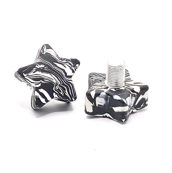 RollerStuff Twinkle Toes Adjustable Toe Stops Cruella Swirl (black/white)