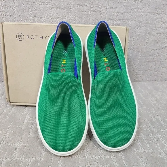 Rothy's The Kids Sneaker Kelly Green Shoes Toddler Girl Size 10, 12, 13