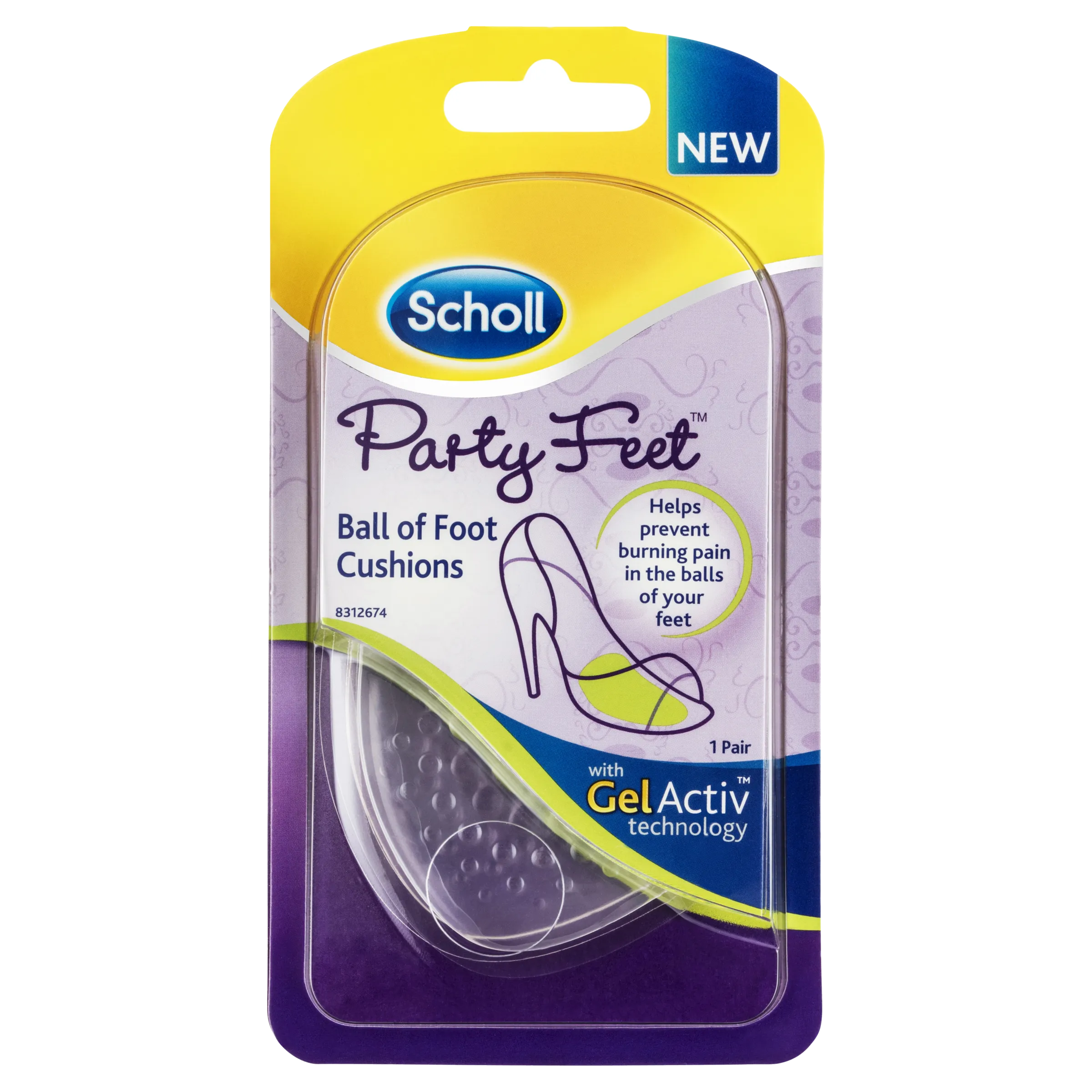 Scholl Party Feet Ball of Foot Cushions with GelActiv