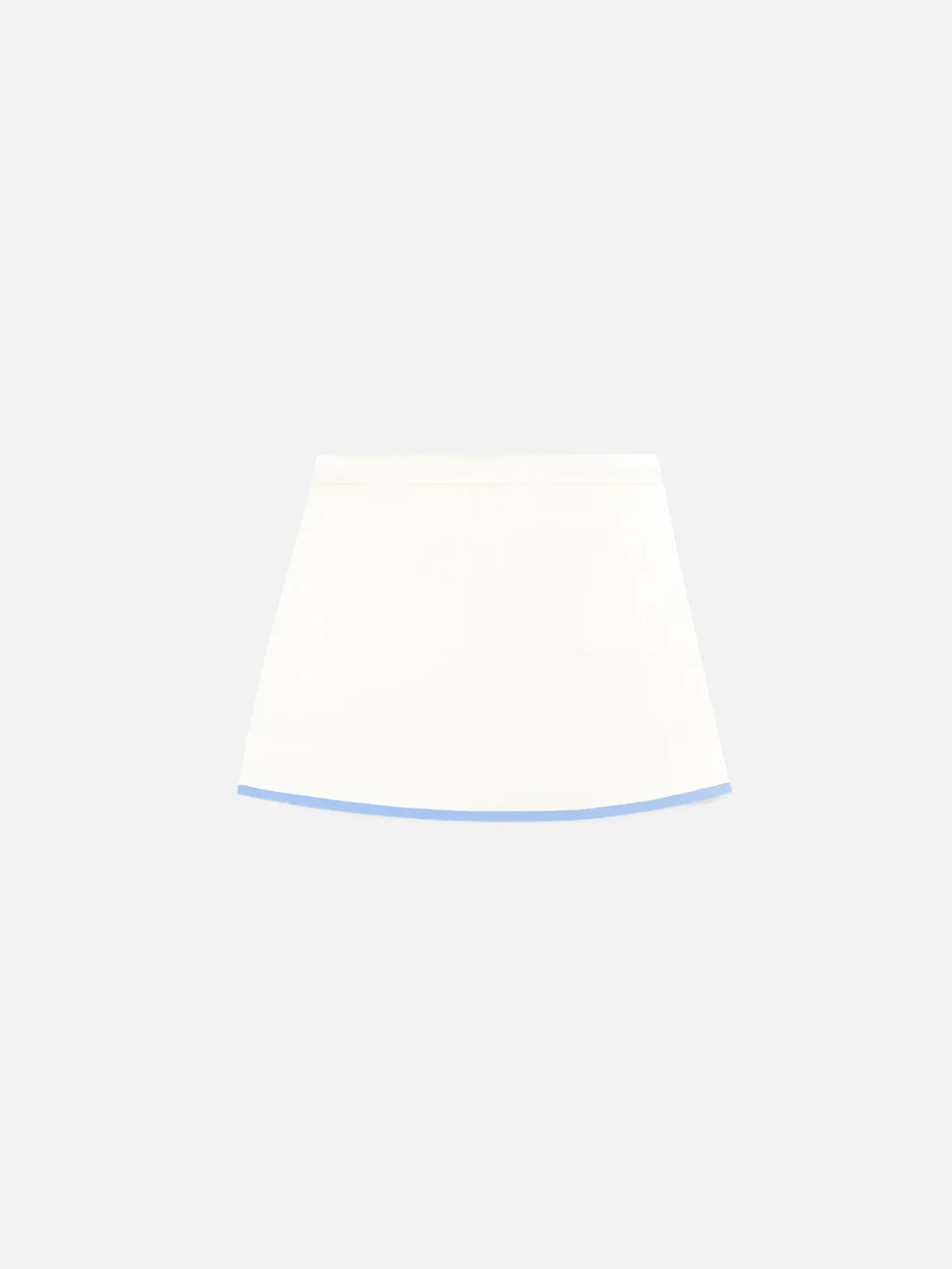 Serif Logo Embroidered Wrap Skirt - Coconut/Sky Blue