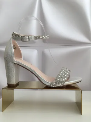 Shimmer Silver Heel