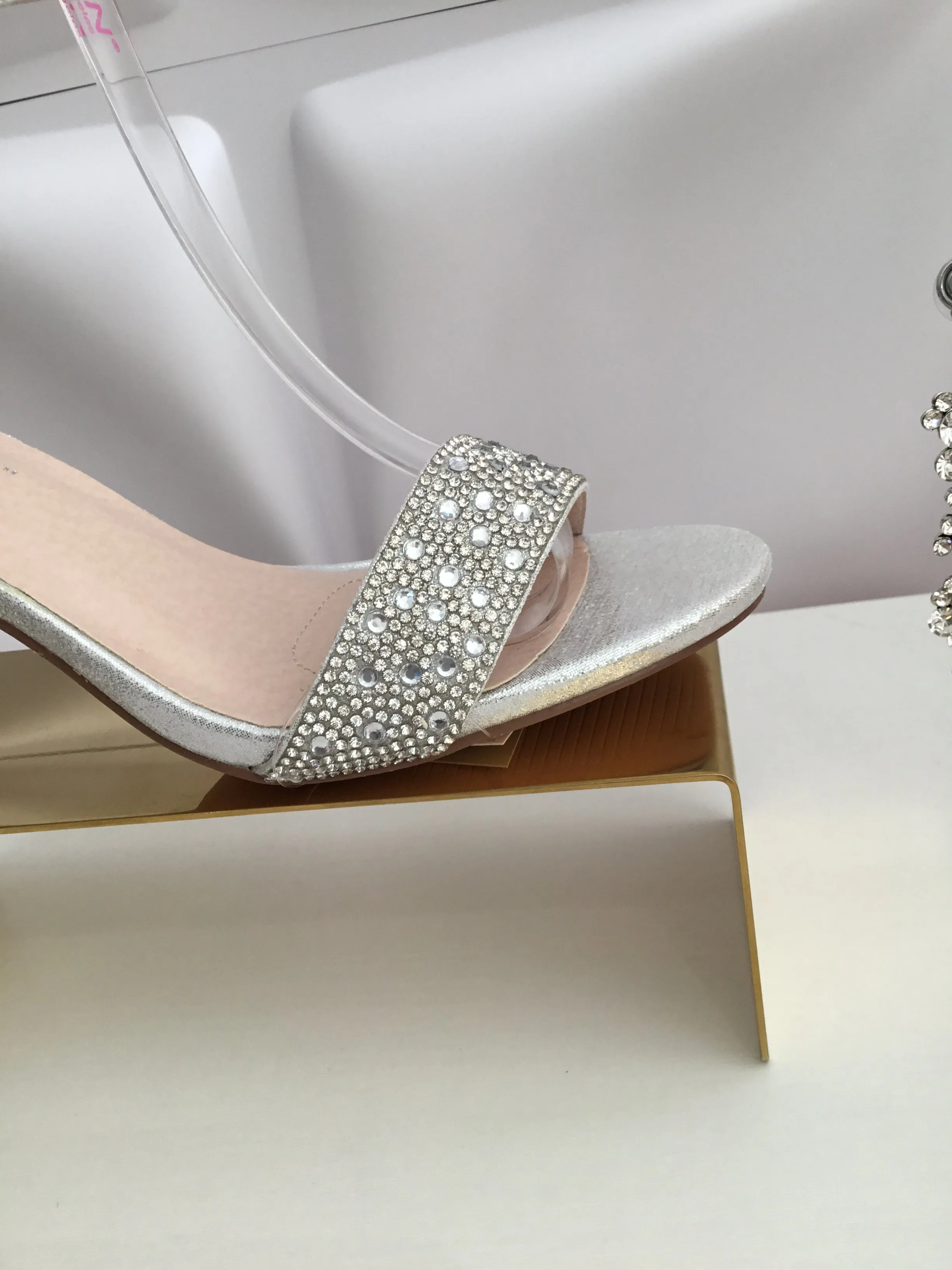 Shimmer Silver Heel