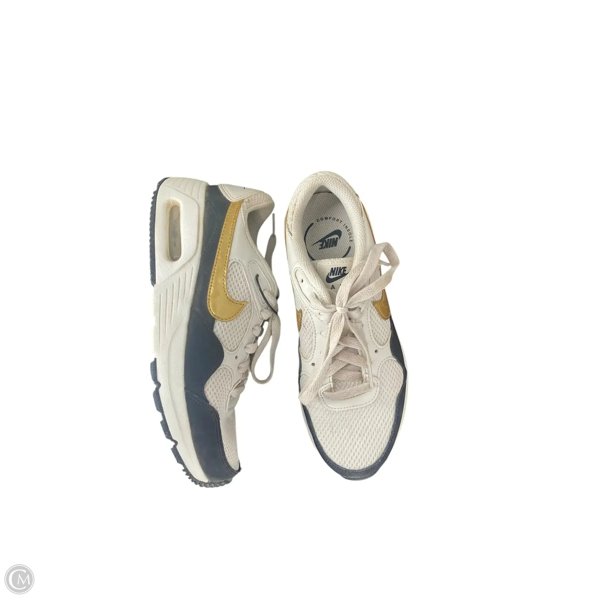 Shoes Athletic By Nike In White, Size: 6