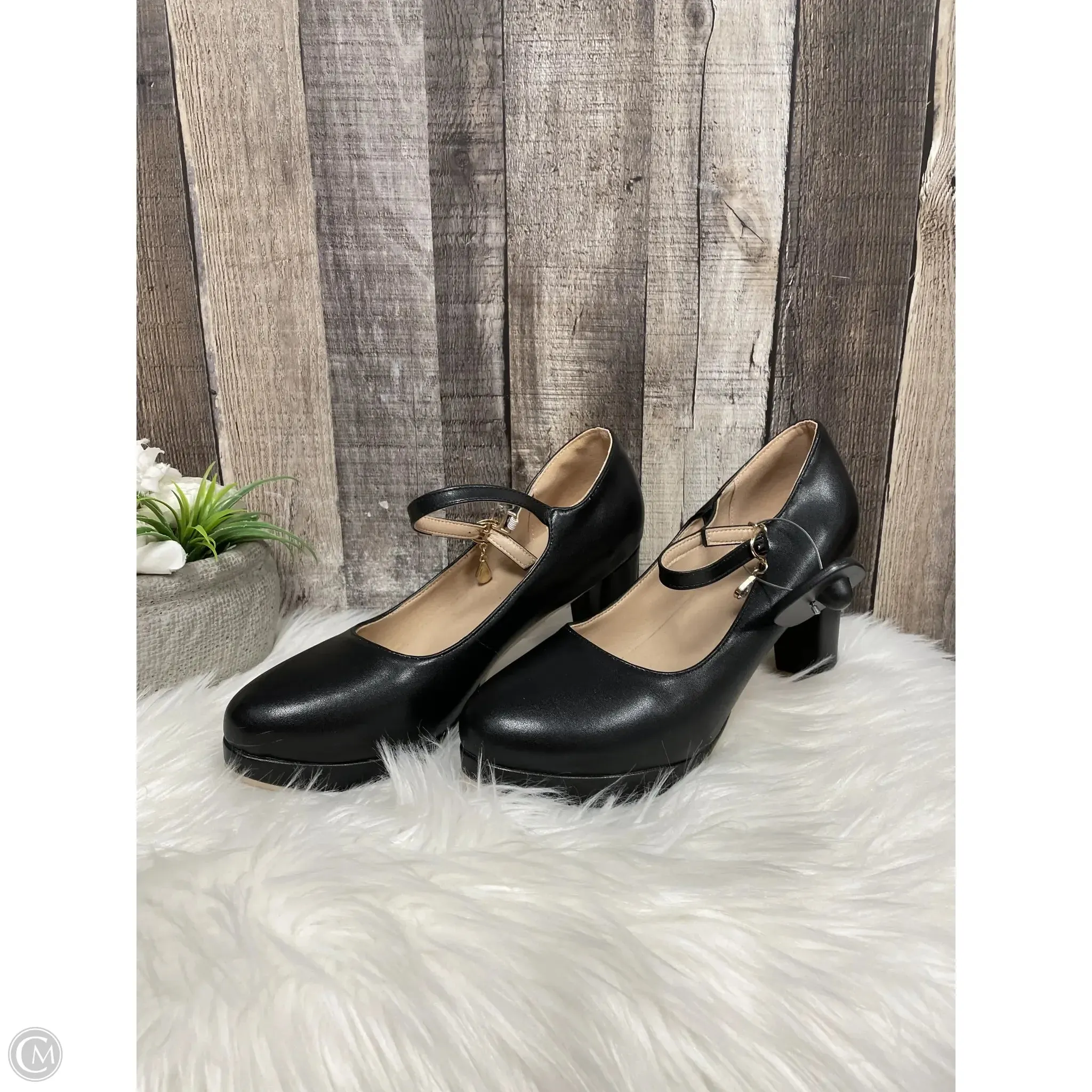 Shoes Heels Block By Cmf In Black, Size: 10