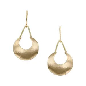 Small Crescent Wire Earrings