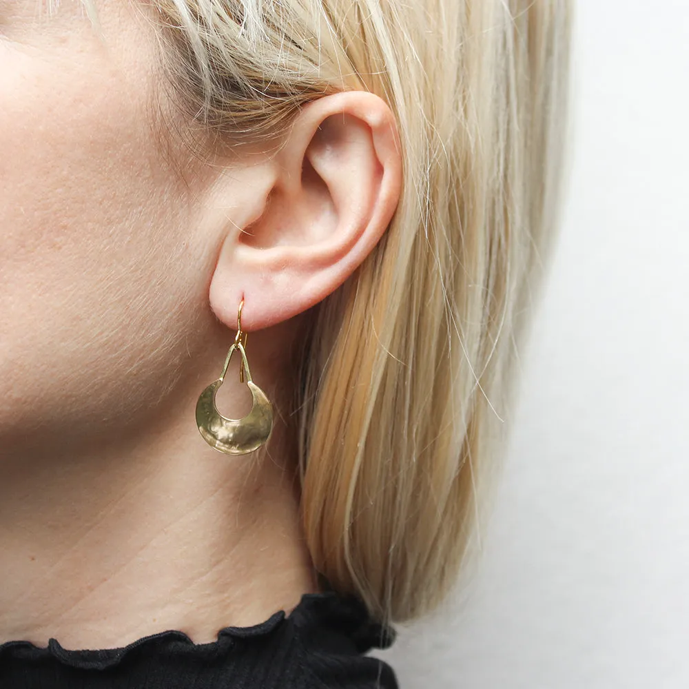 Small Crescent Wire Earrings