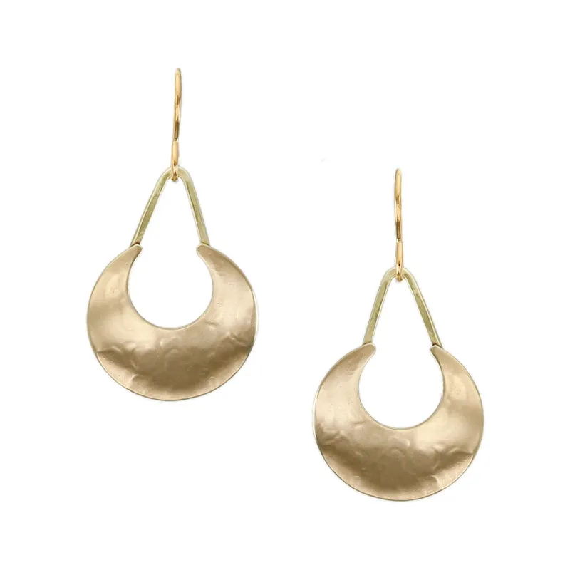Small Crescent Wire Earrings