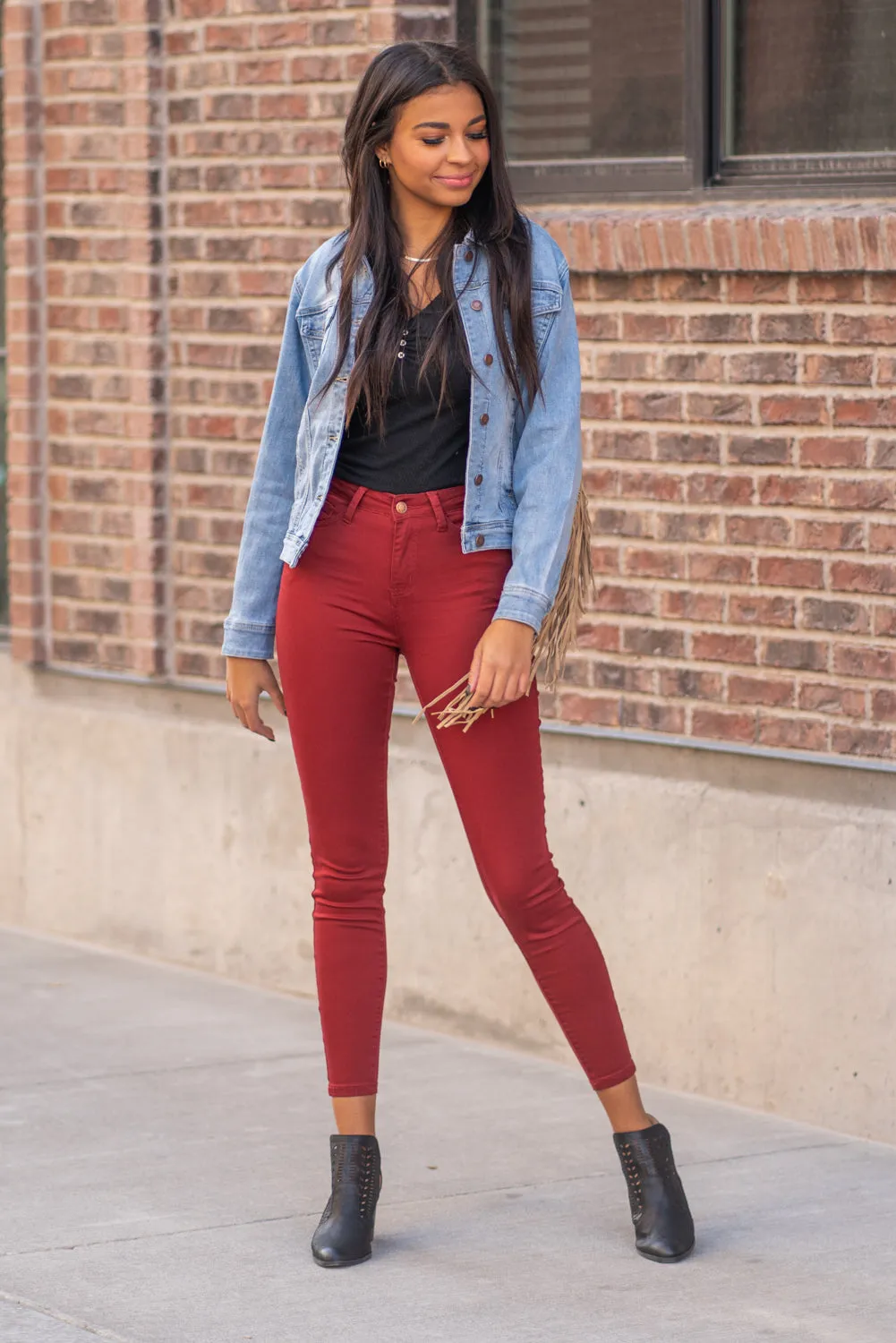 So Fun - Fringe Denim Jacket