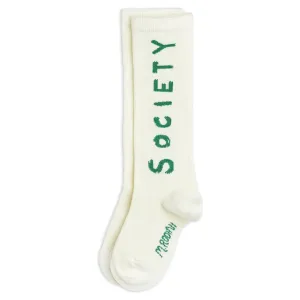 Society Knee-High Socks - White