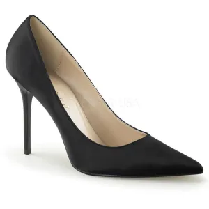 SS-CLASSIQUE-20 Pump  | Black Genuine Satin