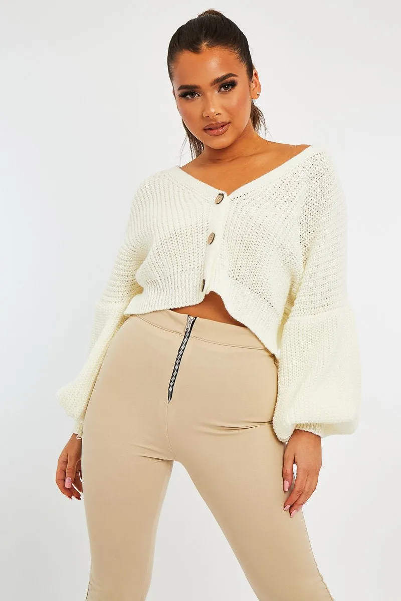 Stone Ring Zip Front Split Side Crepe Trousers - Ashton