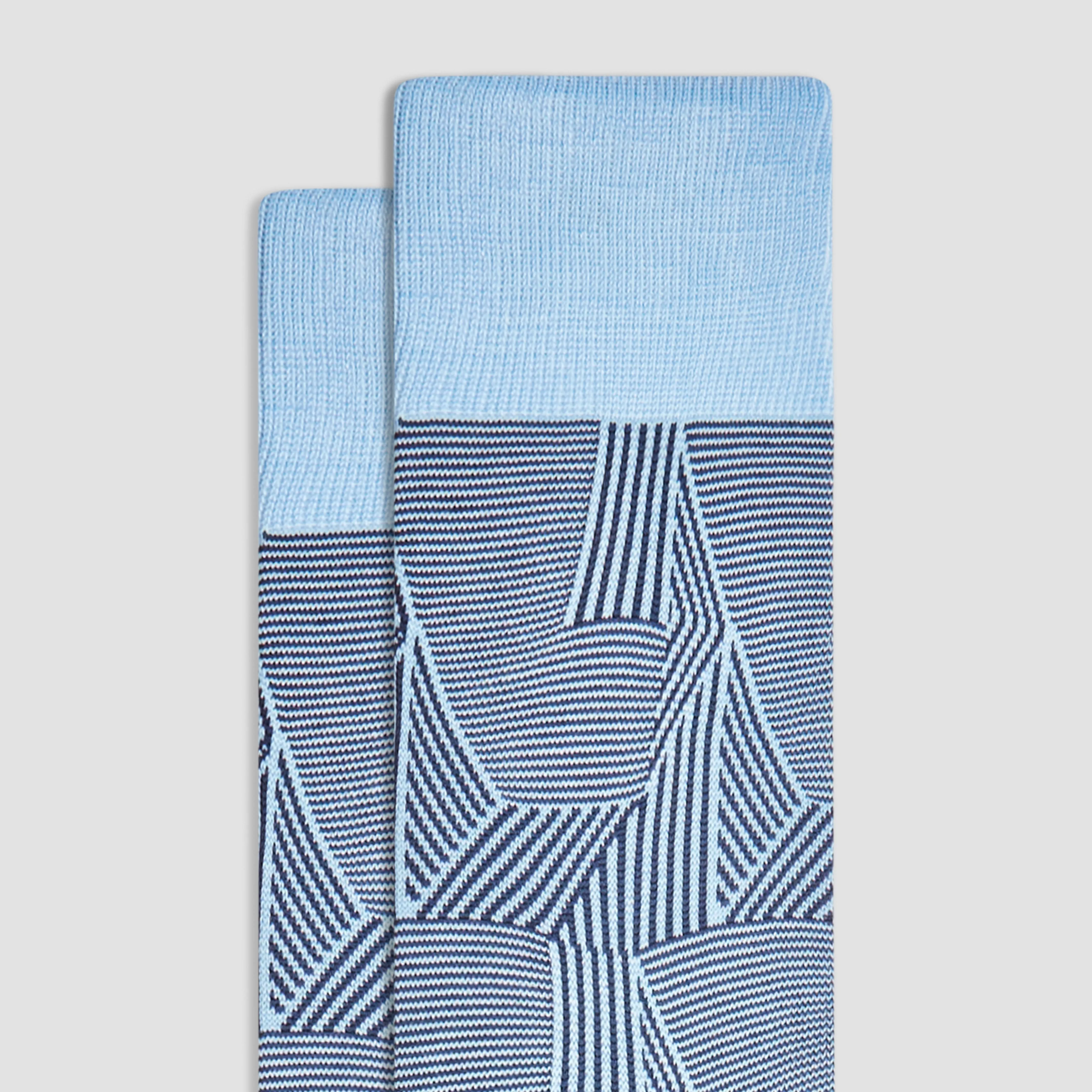 Striped Collage Mid-Calf Socks