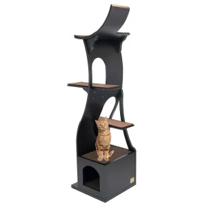 Stylish Wood Cat Tree Tower