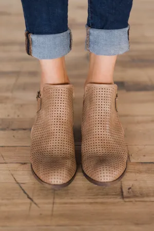 Sugar Shoes Tales Booties ~ Tan
