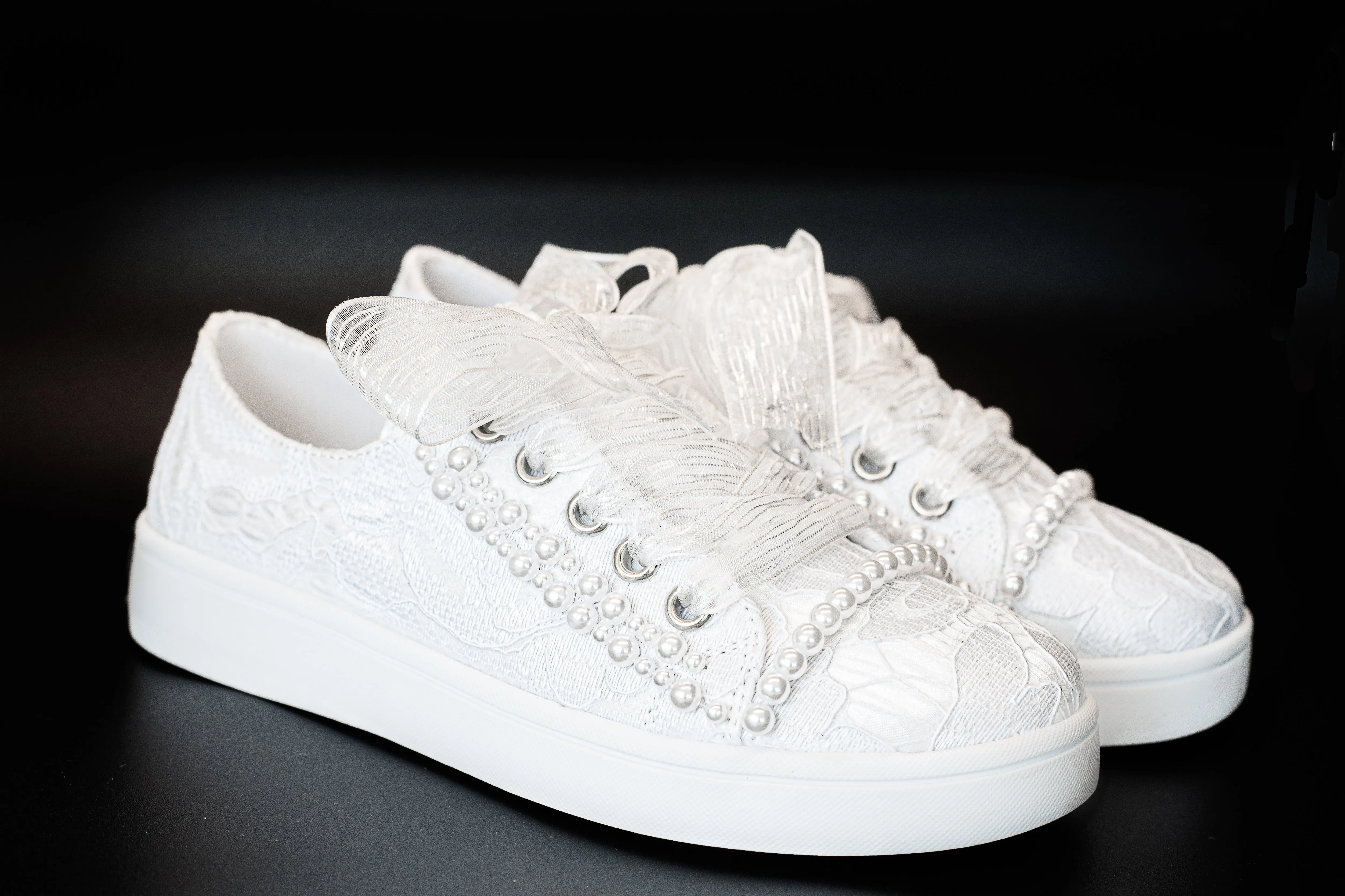 Sweeties by Sweetie Pie - Tiana White Holy Communion Trainers