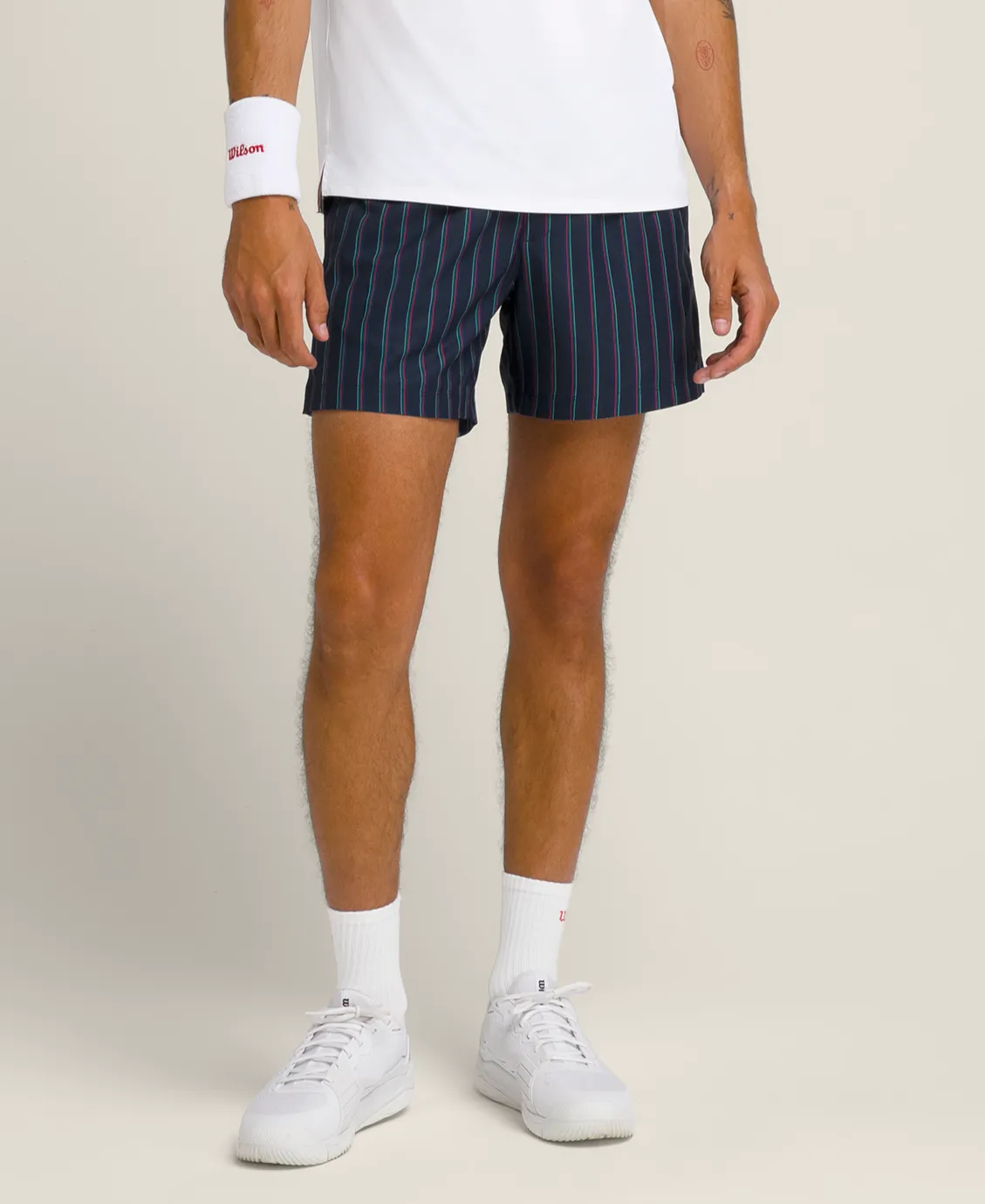 Tennis Volley Short - Classic Navy Stripe