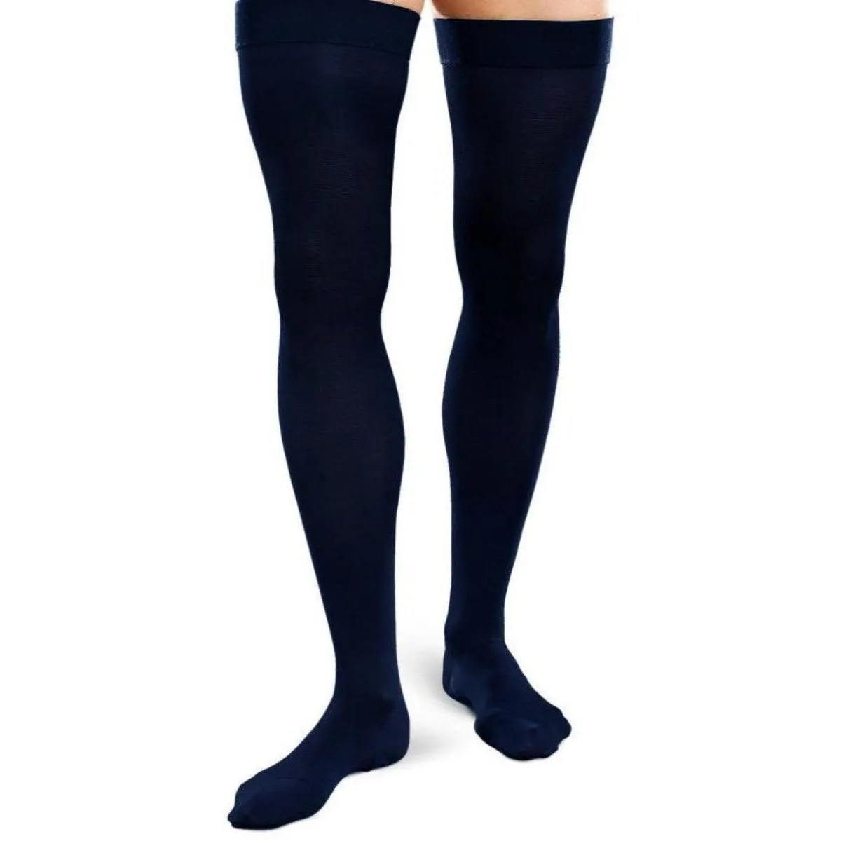 Therafirm Ease Opaque Mens Closed Toe Thigh High 30-40 mmHg- Clearance