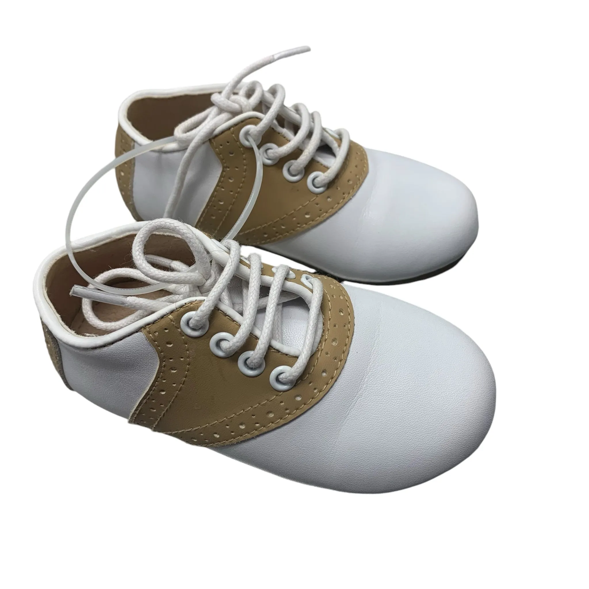 Tiny Toes Nation Boy's Tan Sadle Shoe Size 7