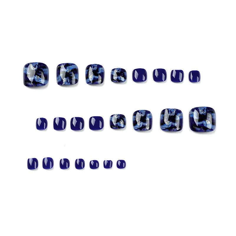 Toe nail universal Blue print