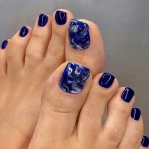 Toe nail universal Blue print