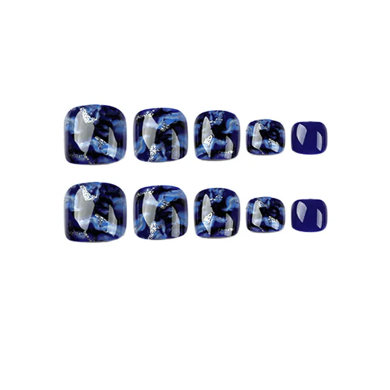 Toe nail universal Blue print