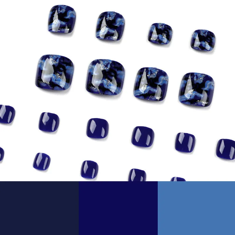 Toe nail universal Blue print