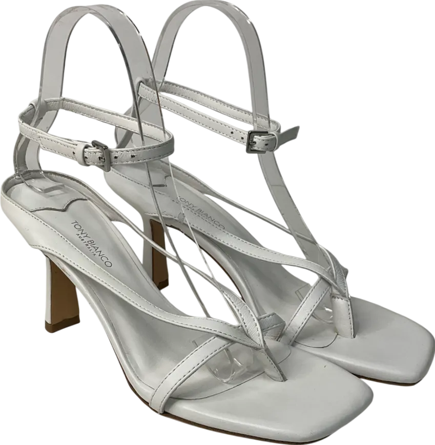 tony bianco Becca White Sheep Nappy UK 7 EU 40 👠