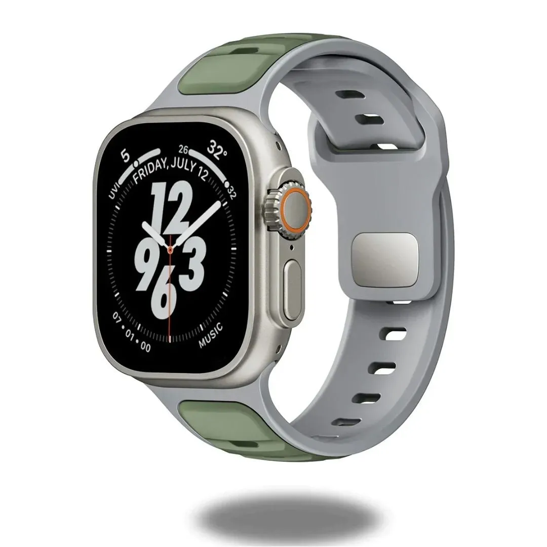 Trendy Rugged Silicon Dual Tone Sports Bands