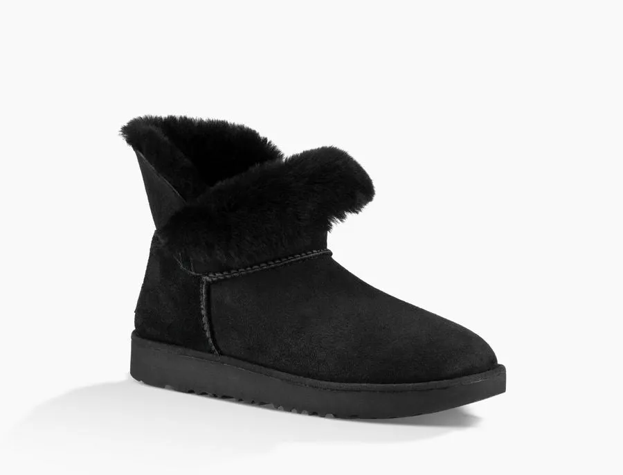 UGG Australia Women's Classic Cuff Mini Boot | Black