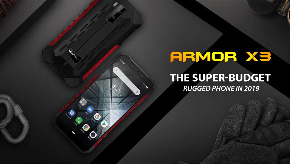 Ulefone Armor X3 IP68 Rugged Smartphone red