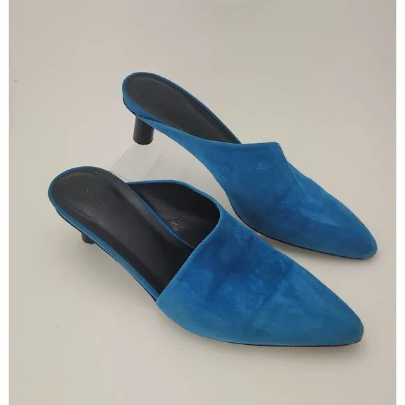 VIA SPIGA Mule Womens 9 Freya Pointed Toe Asymmetrical instep colorful fairy