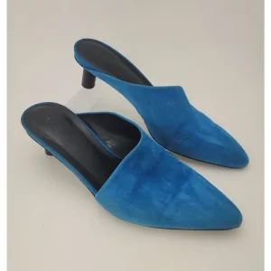 VIA SPIGA Mule Womens 9 Freya Pointed Toe Asymmetrical instep colorful fairy