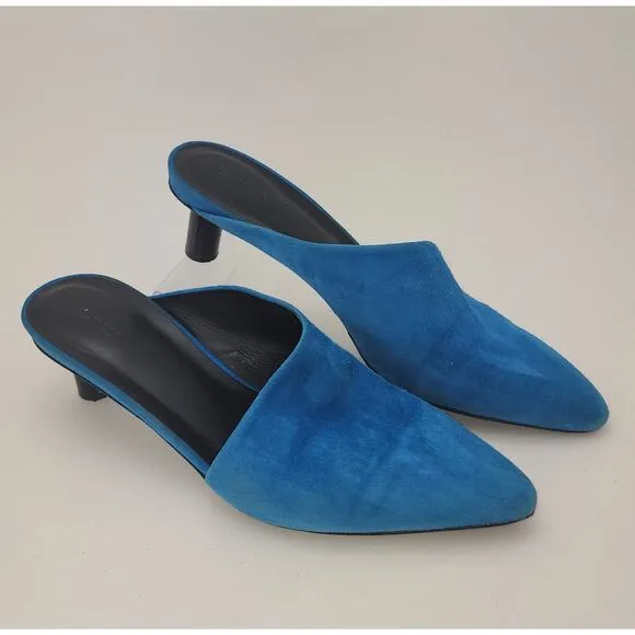 VIA SPIGA Mule Womens 9 Freya Pointed Toe Asymmetrical instep colorful fairy