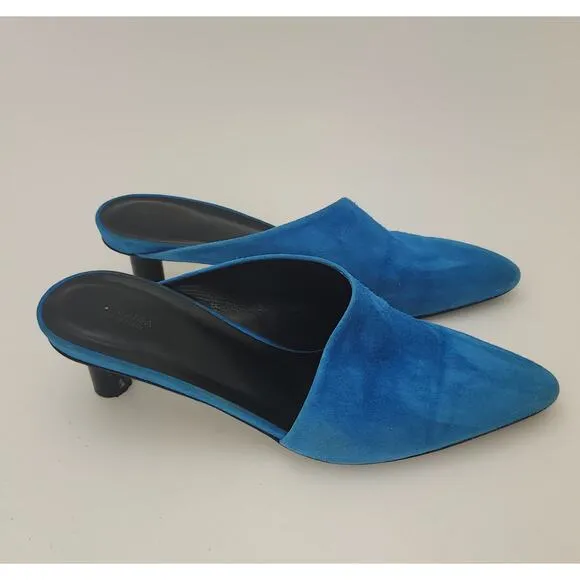 VIA SPIGA Mule Womens 9 Freya Pointed Toe Asymmetrical instep colorful fairy